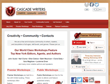 Tablet Screenshot of cascadewriters.com